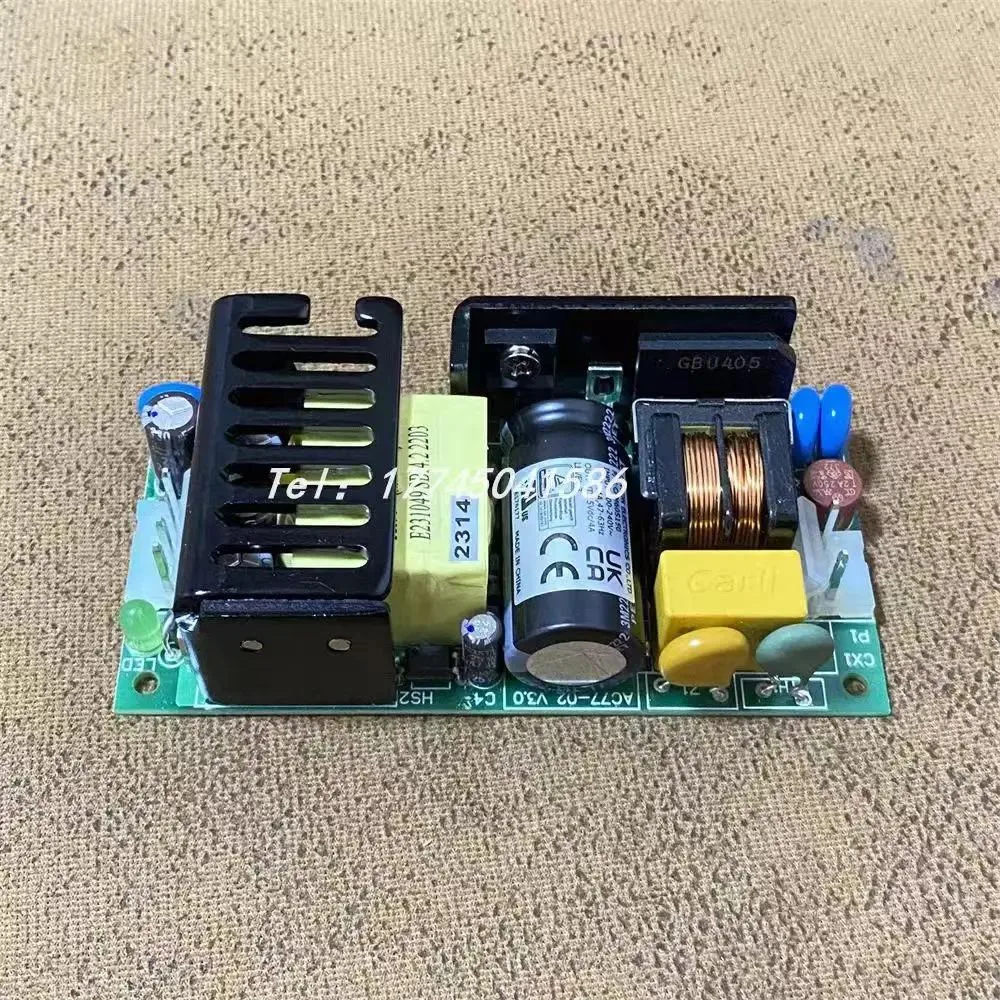 Rectangular silver ATX power supply unit 15V 60W