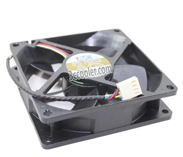 Black 92mm square CPU fan with 4-pin connector