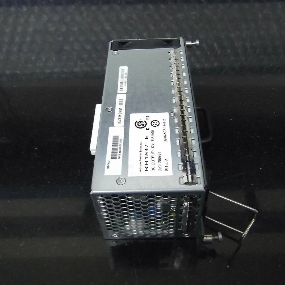 Rectangular ATX power supply unit in matte black finish