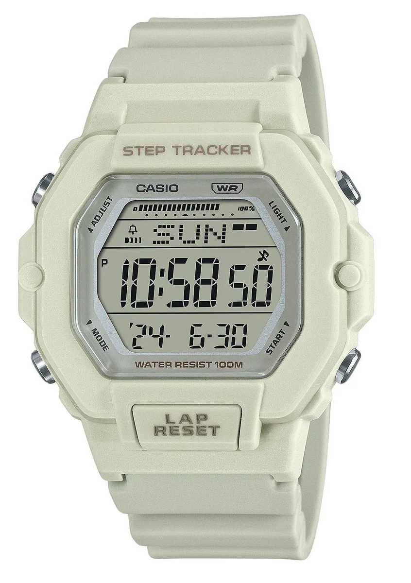 CASIO CASIO LWS-2200H-8AV 100M Digital Resin Watch Beige Dial — product photo