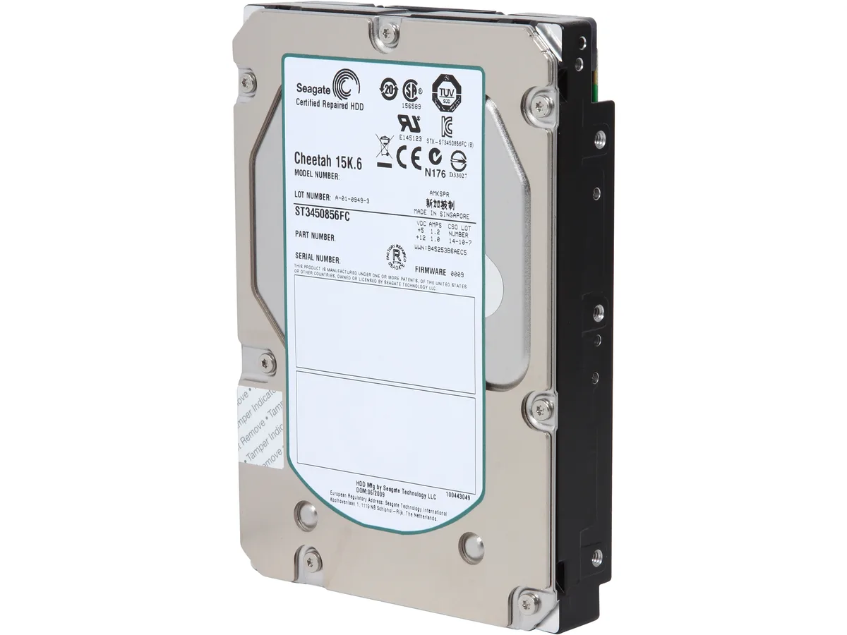 Seagate Seagate ST3450856FC-FR 450GB 15000 RPM 16MB Fibre Channel 4Gb/s 3.5" internal hard drive — product photo