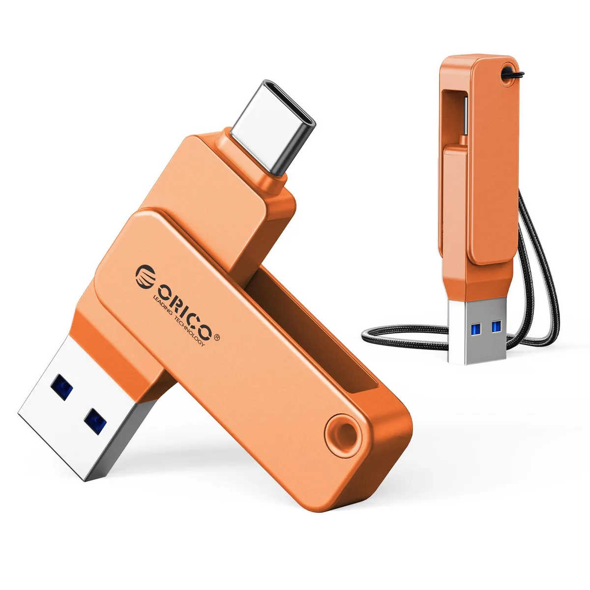 Orico Orico EB05 128GB USB-C & USB-A Dual Flash Drive 150MB/s Blue — صورة المنتج