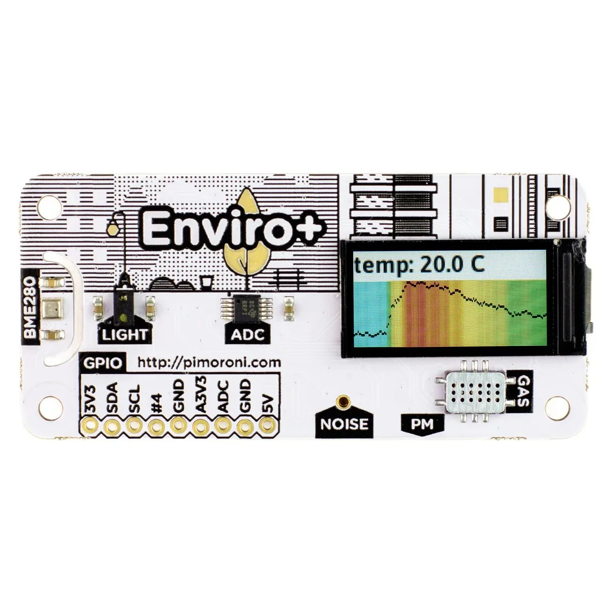 Pimoroni Pimoroni Enviro + Air Quality Development Board for Raspberry Pi — 商品写真