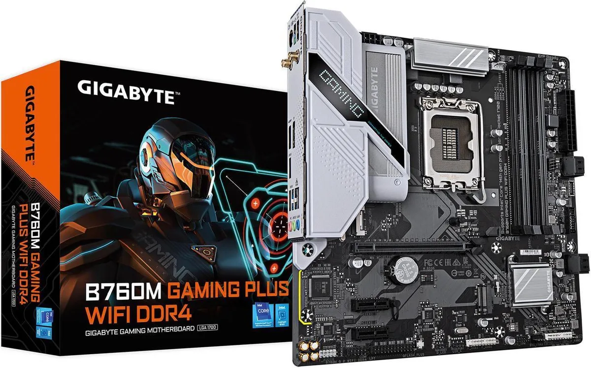 GIGABYTE GIGABYTE B760M GAMING PLUS WIFI DDR4 LGA 1700 Intel motherboard — product photo