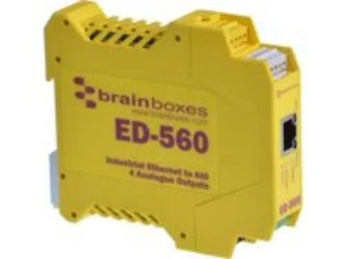 Brainboxes Brainboxes ED-560 Ethernet to 4 Analogue Outputs + RS485 Gateway — produkto nuotrauka