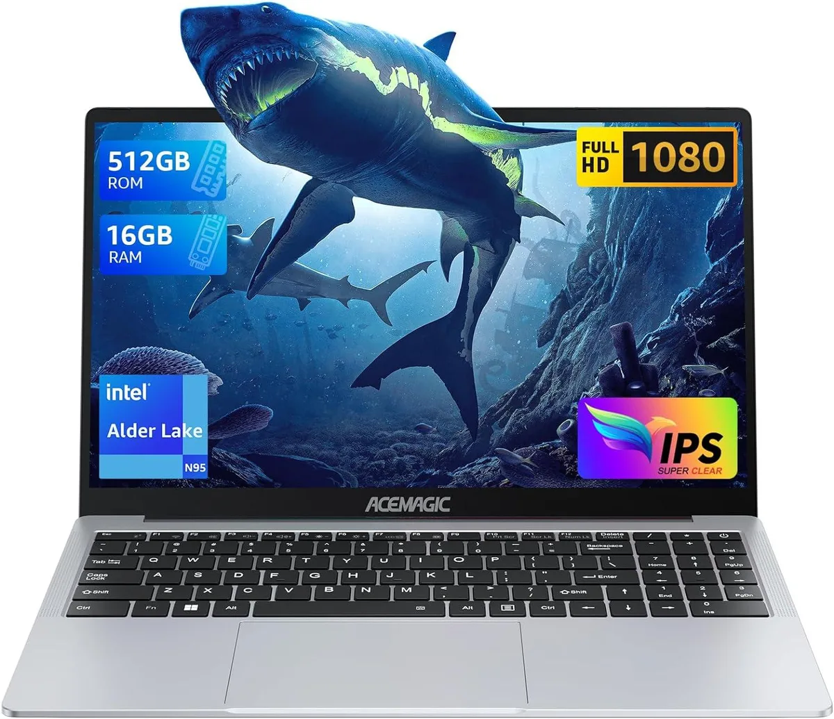 ACEMAGIC ACEMAGIC AX16 laptop 16.0" FHD Intel N95 16GB DDR4 512GB Gray — photo du produit