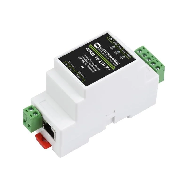 LORDWORLD LORDWORLD RS485 to Ethernet Rail-Mount Serial Server development board — produktfoto