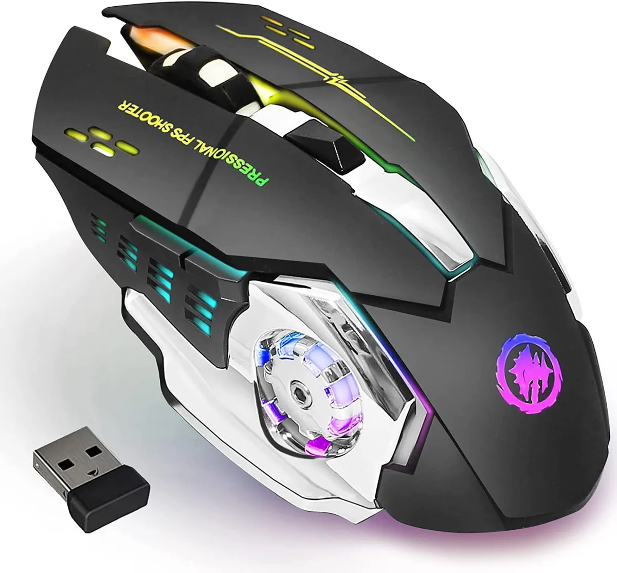IHDAPP IHDAPP Wireless Gaming Mouse Black 1600 DPI 6 Buttons Silent Click — foto del producto