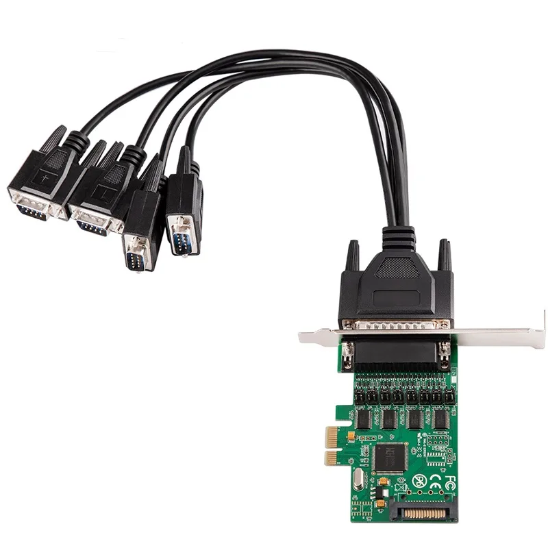 TeKit TeKit 4 Ports PCI Express to Serial Port Card — termékfotó