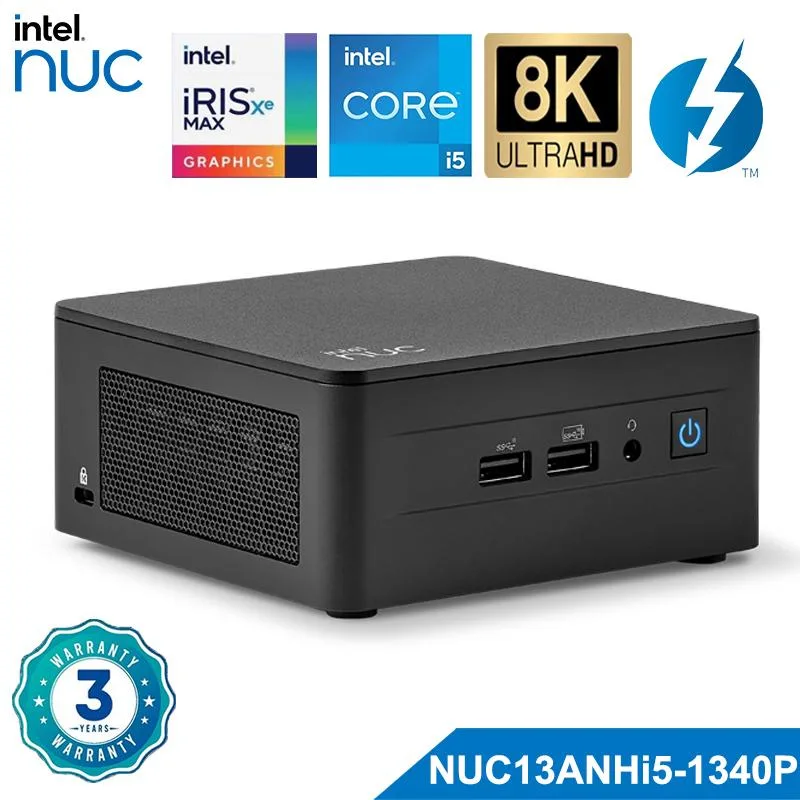 Intel Intel NUC13ANHi5 Core i5-1340P barebone mini PC 64GB DDR4 2TB — toote foto