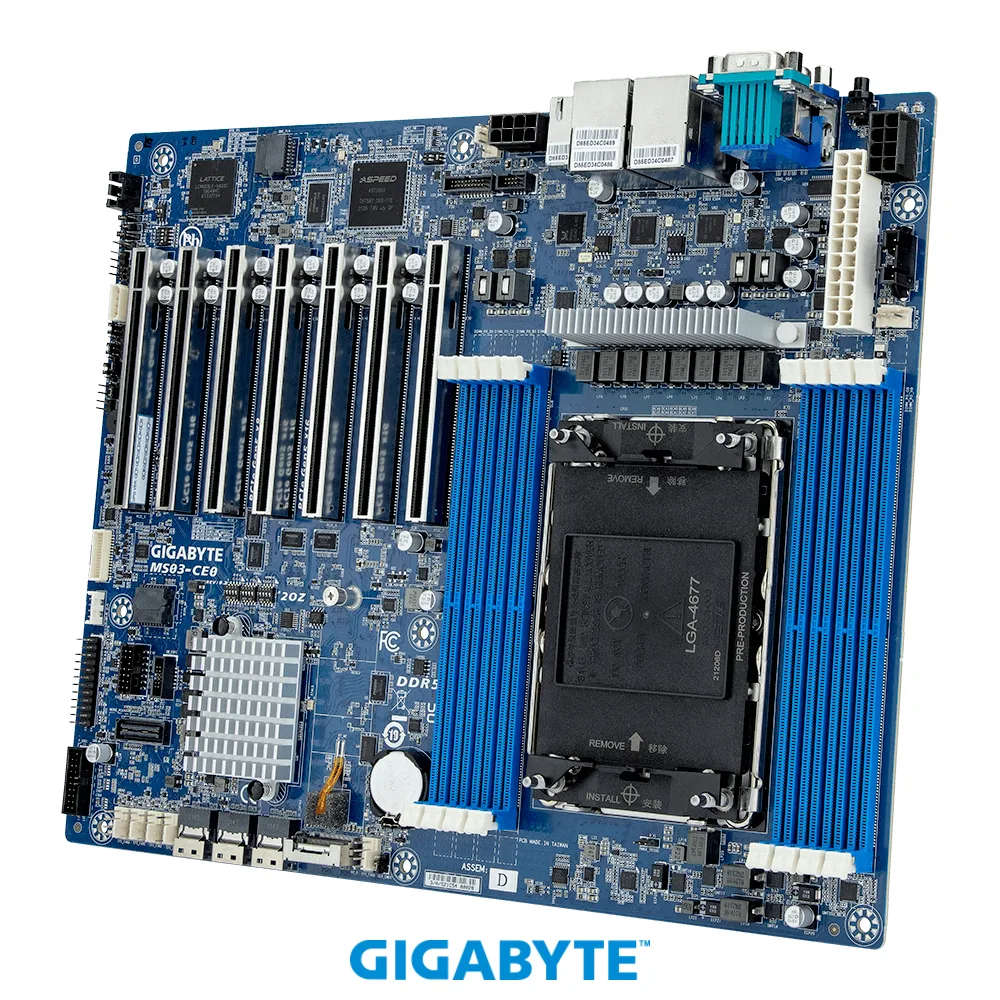 GIGABYTE GIGABYTE MS03-CE0 server motherboard ATX LGA 4677 DDR5 4800 MHz — zdjęcie produktu