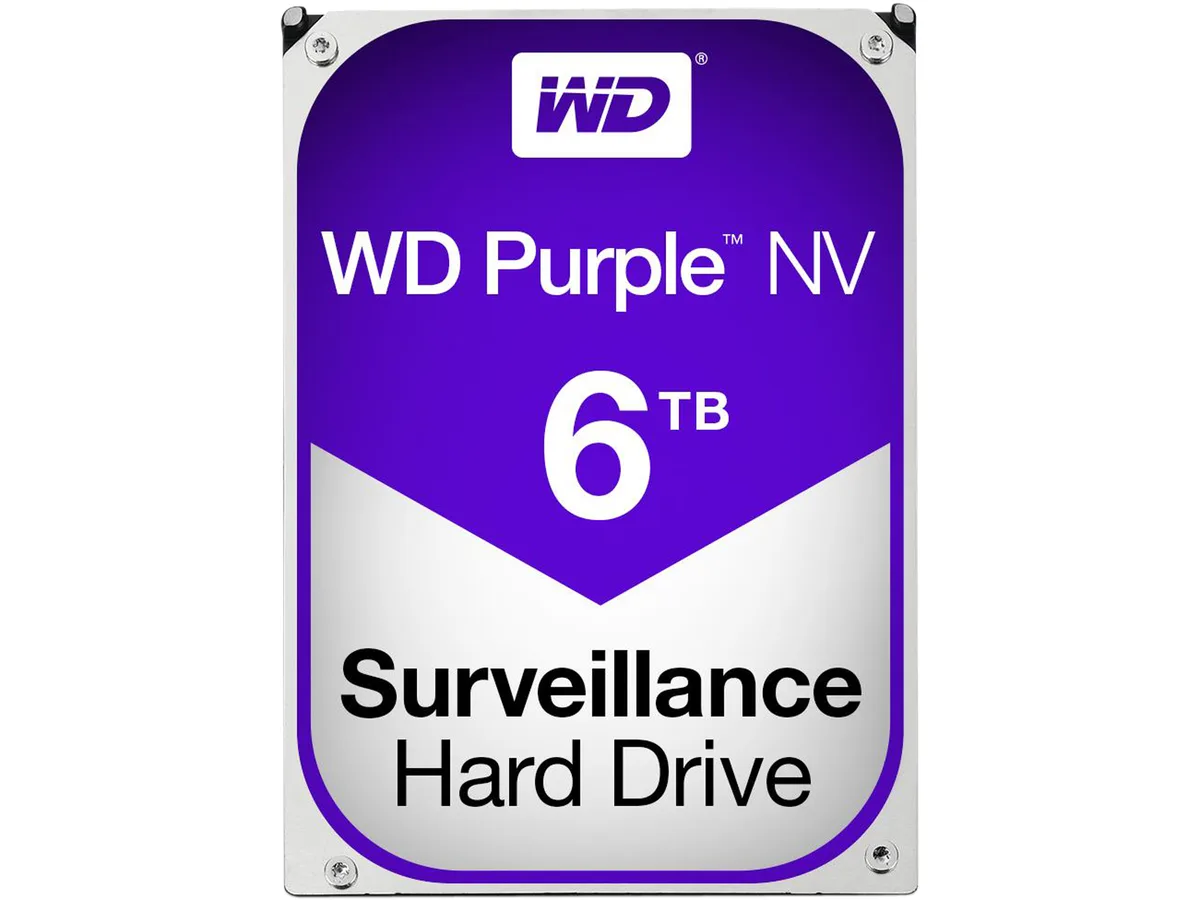 Western Digital Western Digital WD6NPURX Purple NV 6TB 5400 RPM 64MB SATA 3.5" internal hard drive — product photo