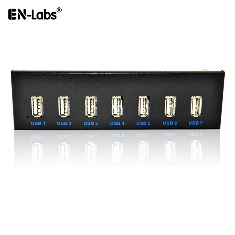 EN-Labs EN-Labs FP525U27M 5.25" 7-Port USB 2.0 Front Panel Hub — صورة المنتج