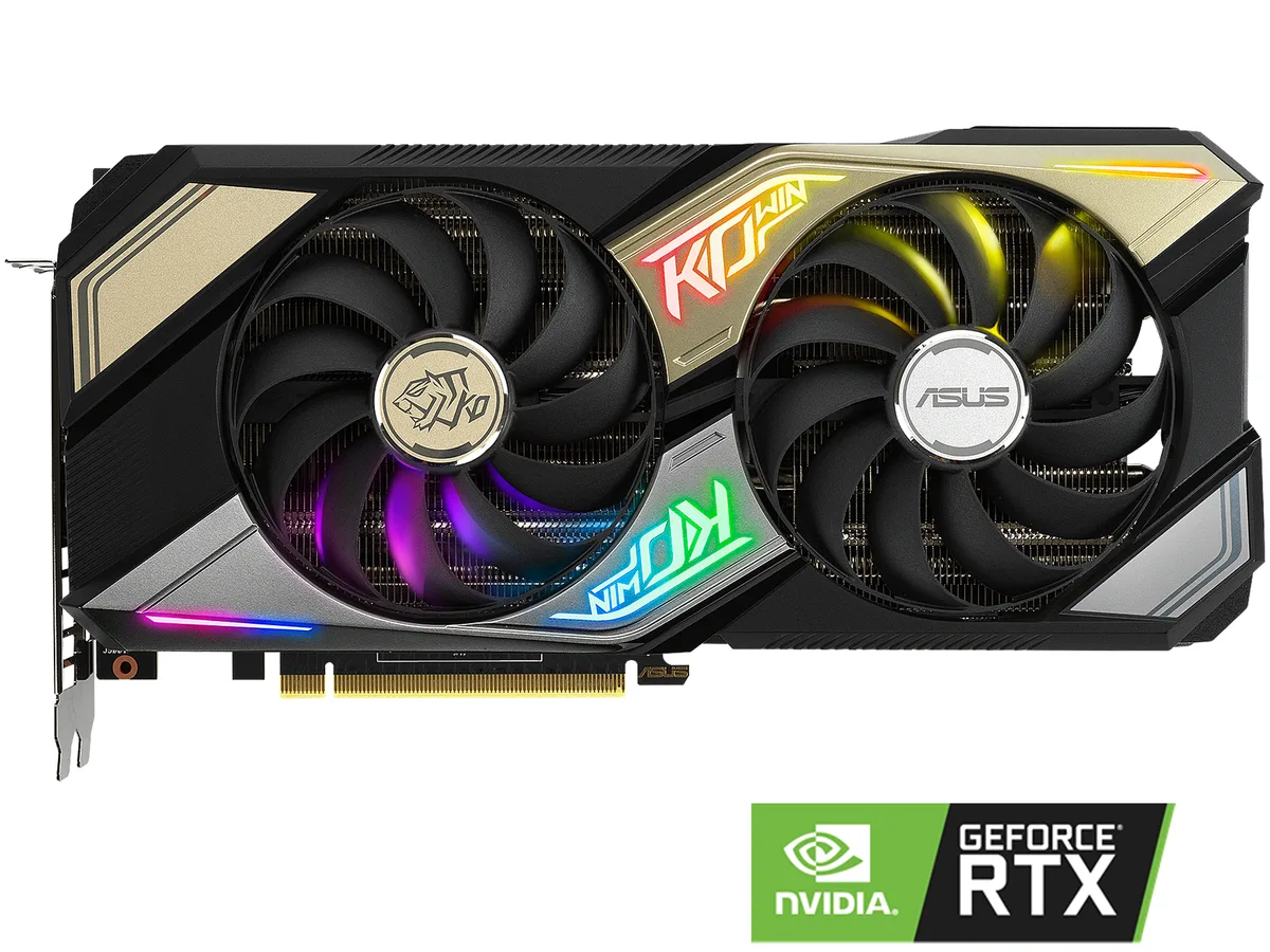 ASUS ASUS KO-RTX3060TI-O8G-GAM graphics card — ürün fotoğrafı