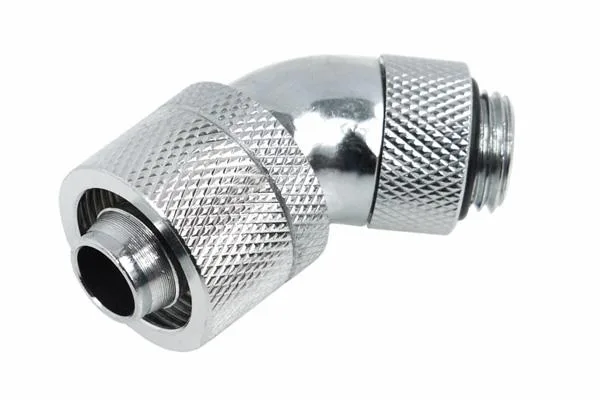 Alphacool Alphacool G1/4 3/8"ID 5/8"OD 45° Revolvable Compression Fitting Chrome 17083 — product photo