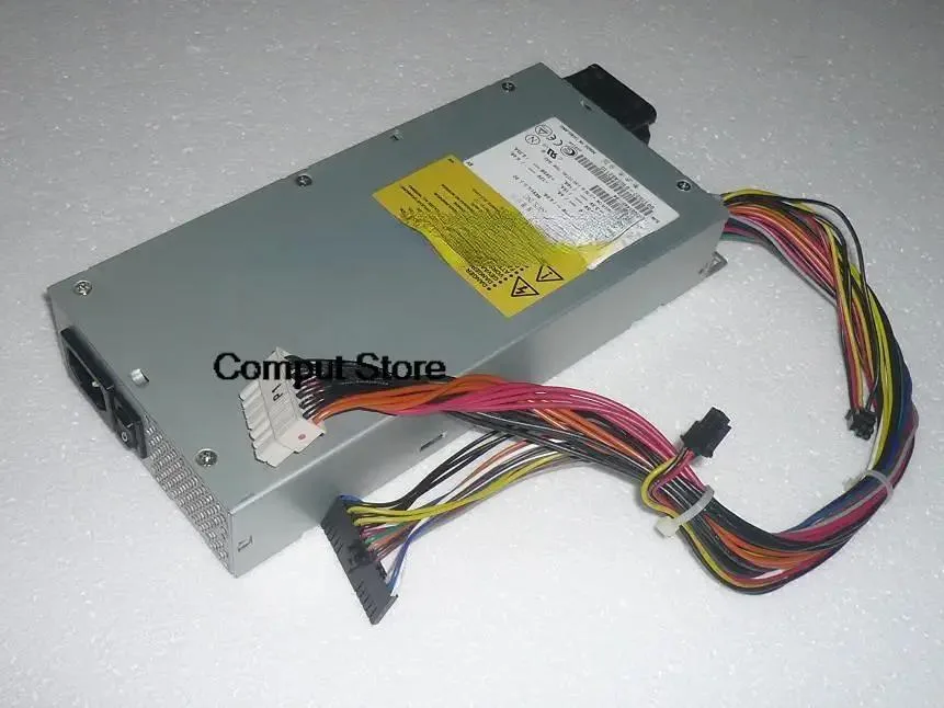 Rectangular silver metal power supply unit with ventilation grille and label showing model DPS-129AB A 130W