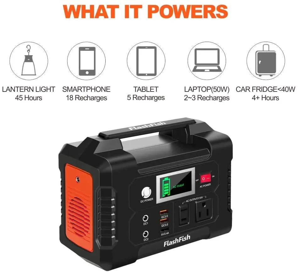 flashfish FlashFish EA200 151Wh 200W Portable Power Station — ürün fotoğrafı