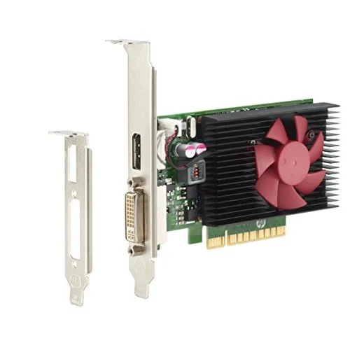 HP Z9H51AA NVIDIA GeForce GT 730 2GB GDDR5 graphics card, low-profile bracket, dual-link DVI and DisplayPort connectors