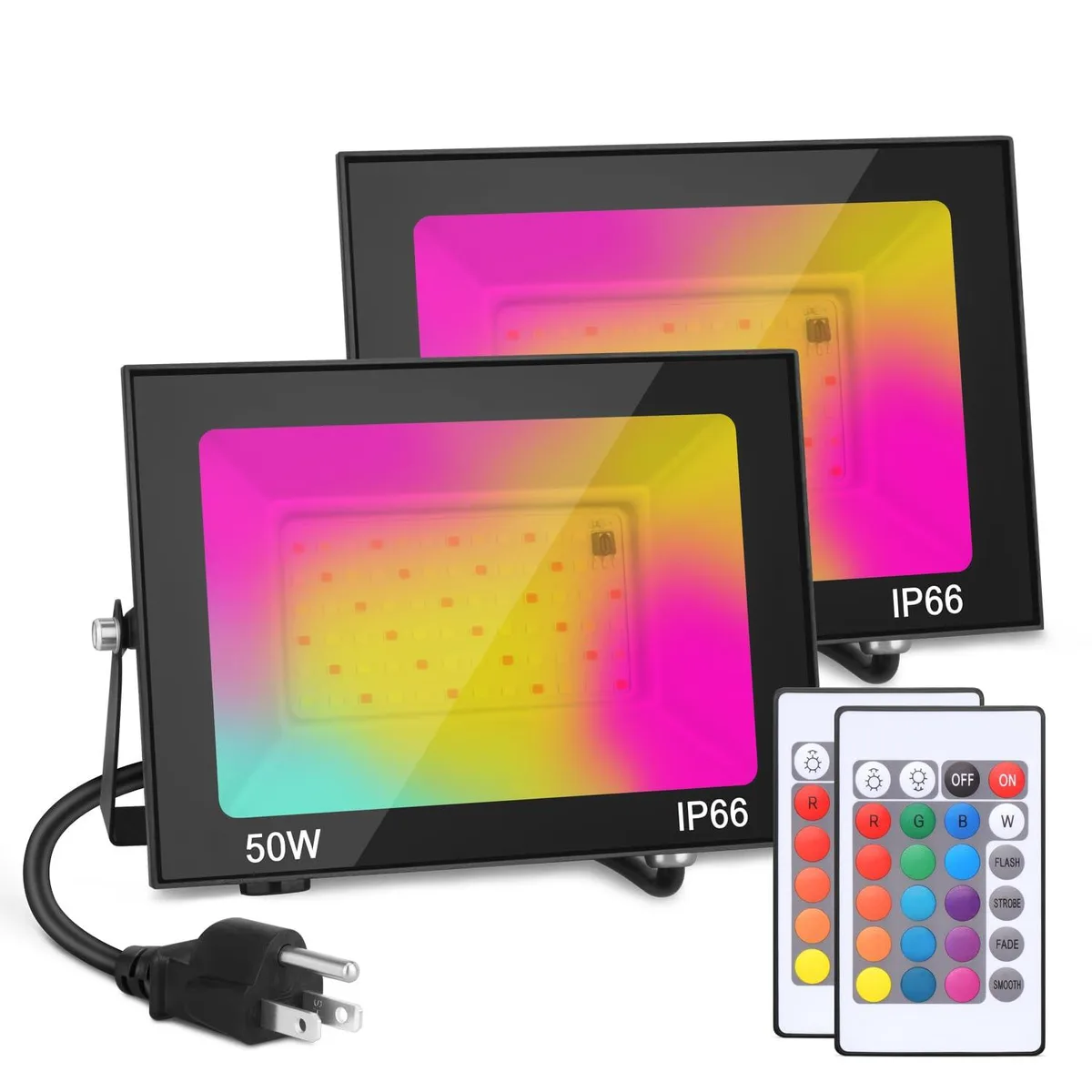 50W RGB Flood Light 2-Pack Landscape Lighting — fotografia produktu
