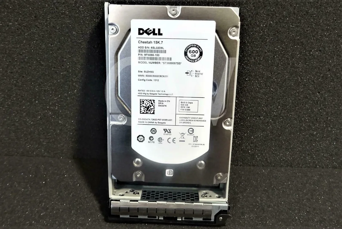 DELL DELL 0W347K 600GB 15K 3.5" SAS 32MB internal hard drive — 제품 사진