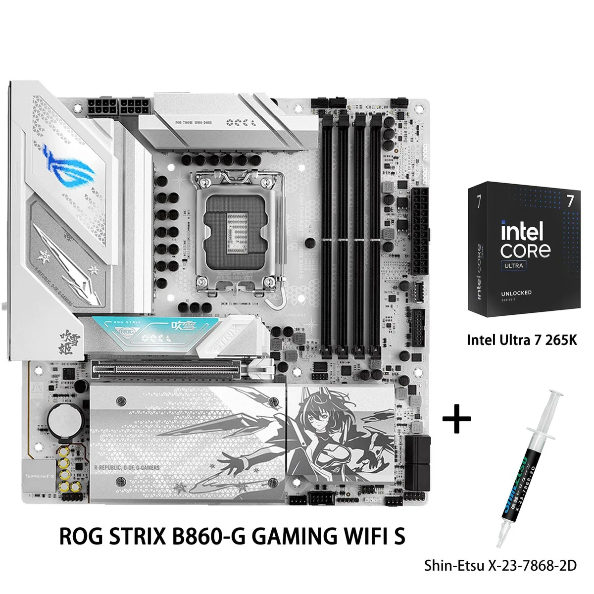 ASUS ASUS ROG STRIX B860-G GAMING WIFI S + Ultra 7 265K Intel motherboard combo — Produktfoto