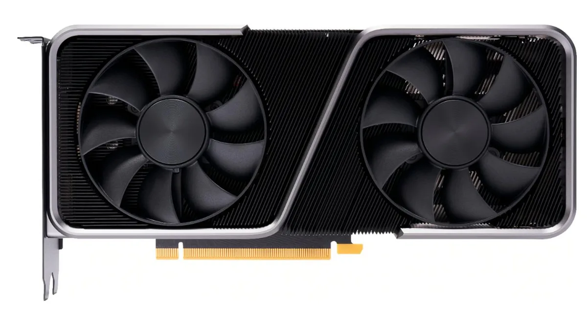 NVIDIA GeForce RTX 3070 Founders Edition dual-slot graphics card with silver metal shroud and dual axial fans