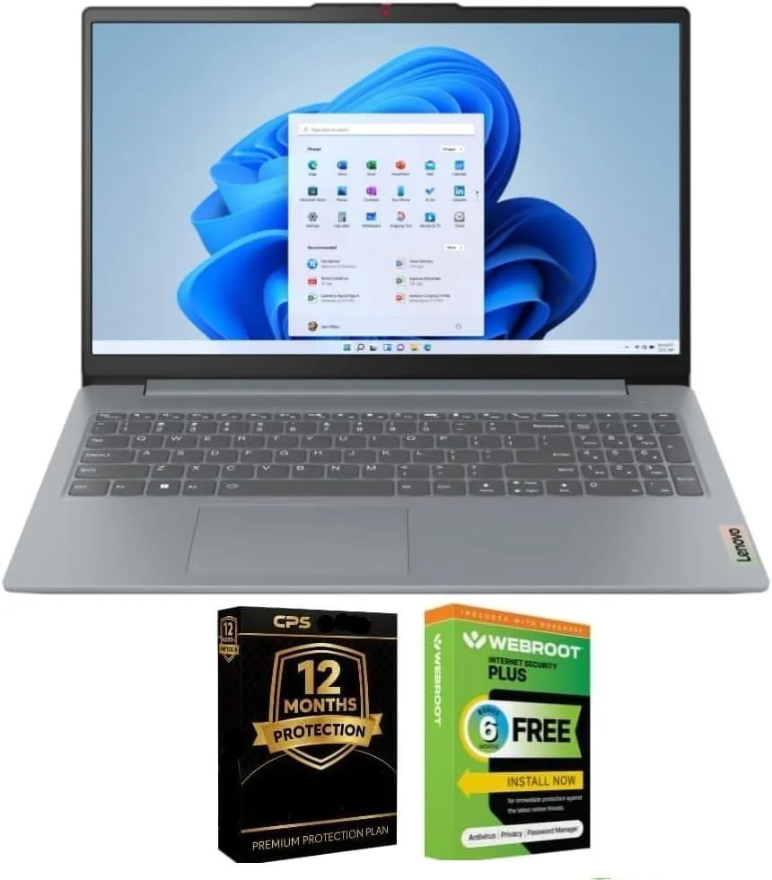 Slim 15.6 inch laptop in Arctic Grey finish