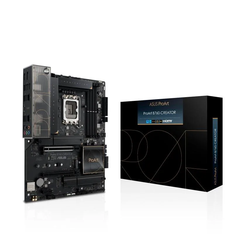 ASUS ASUS ProArt B760-CREATOR Intel B760 LGA 1700 ATX motherboard Advanced AI PC ready PCIe 5.0 DDR5 2.5 Gb — product photo