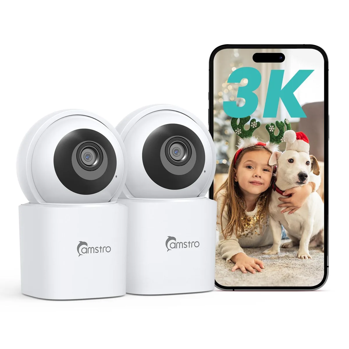camstro camstro I71BP 3K Wireless Surveillance 2 Pack — fotografie produktu