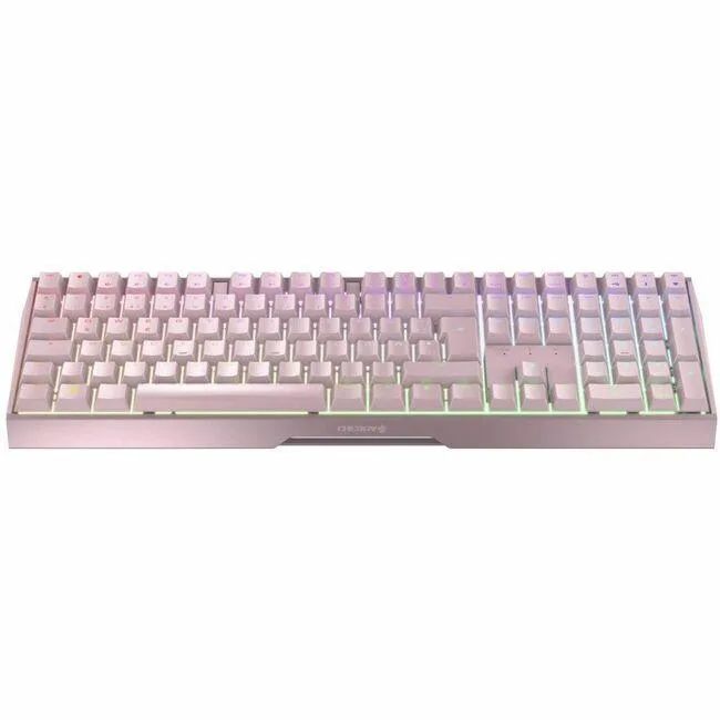 Full-size aluminium gaming keyboard with RGB lighting