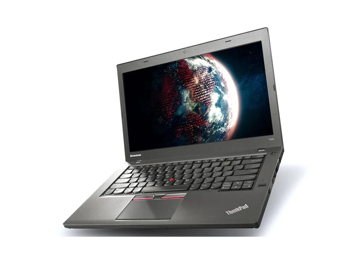 Black 14 inch Lenovo ThinkPad T450 laptop matte finish non-touch screen