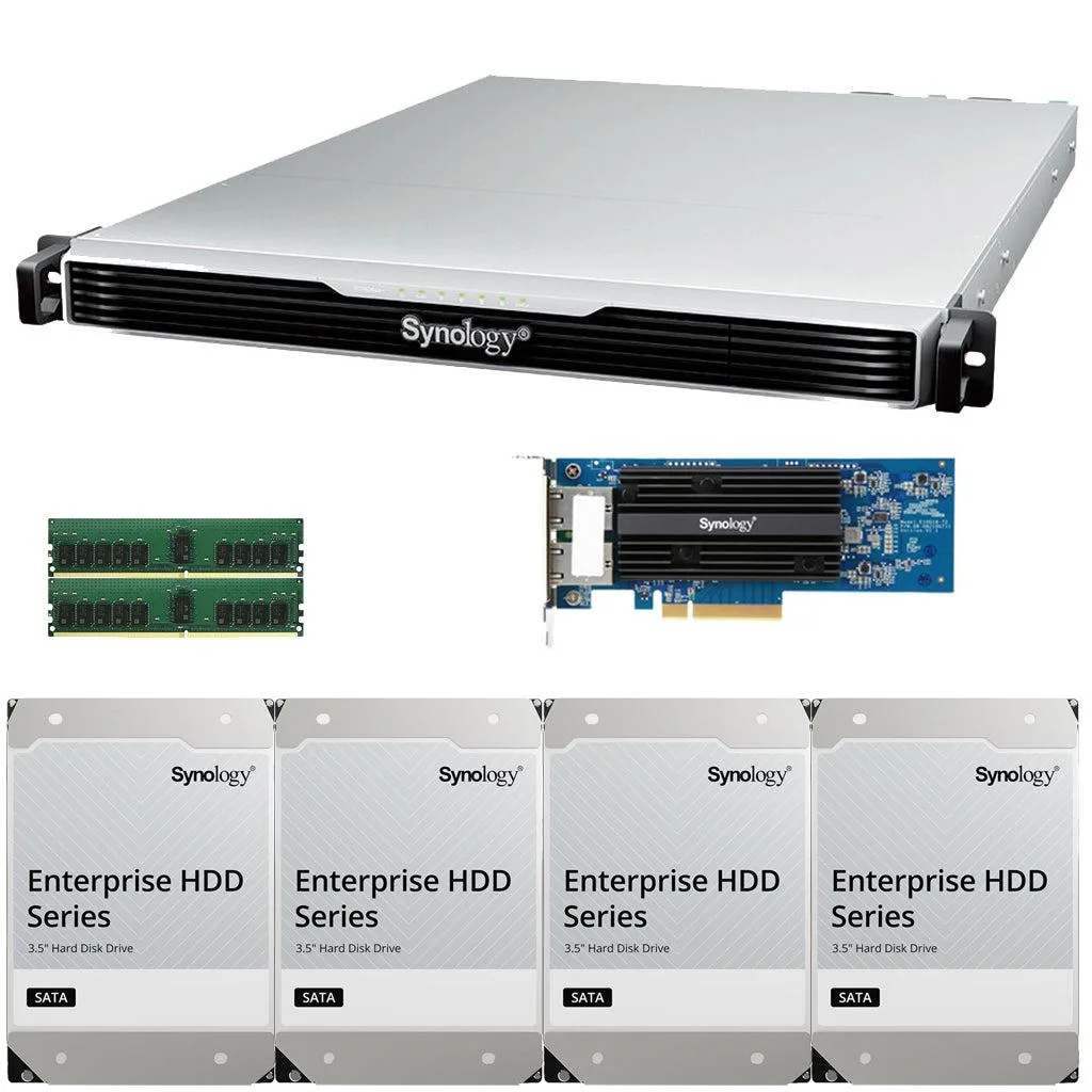 Silver 1U rackmount chassis with four front drive bays and LED indicators