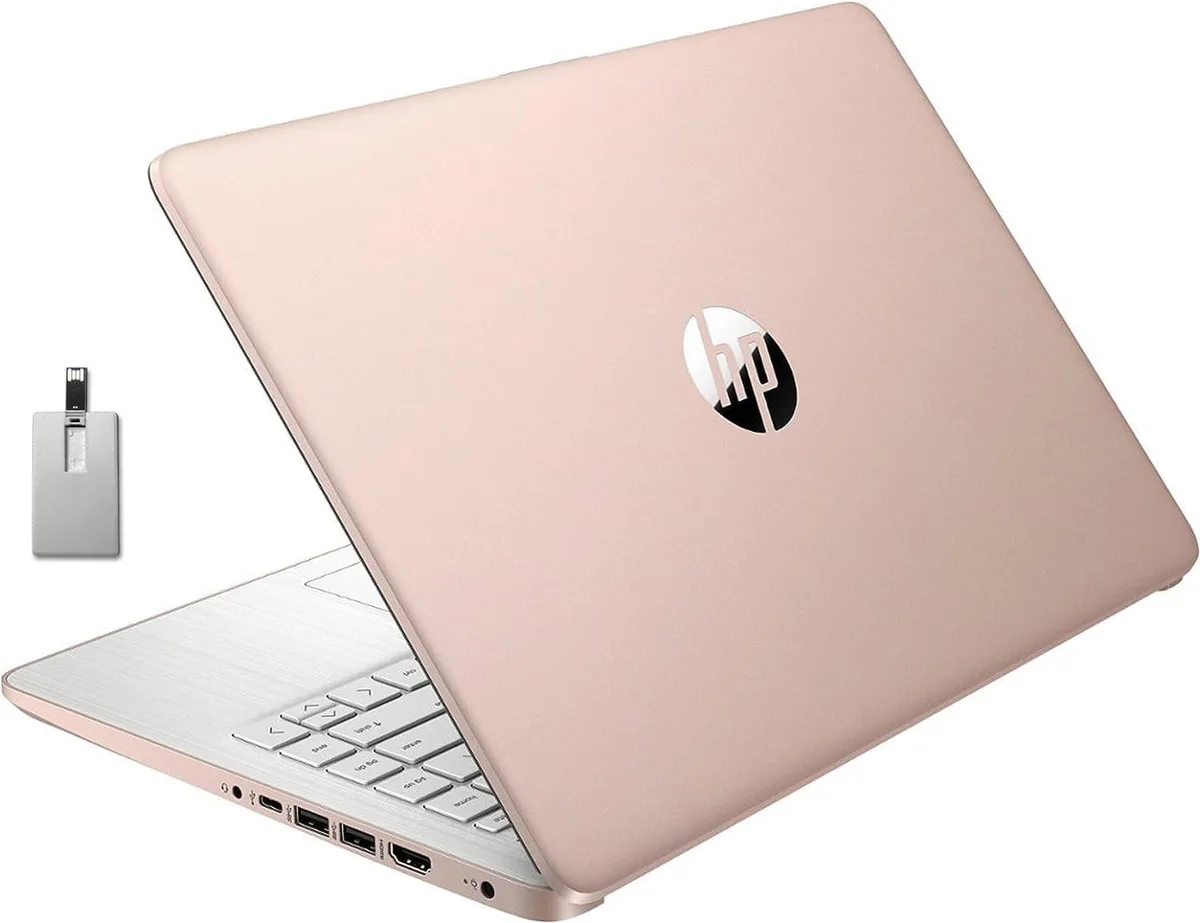 HP HP Stream 14 laptop Intel Celeron N4120 4GB 64GB Gold Windows 11 S 32GB USB Card — photo du produit