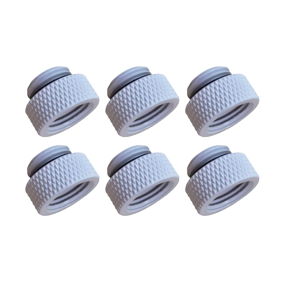 greenDracaena greenDracaena D-G-Extender G1/4" 7.5mm Extender Fittings 6 Pack White — photo du produit