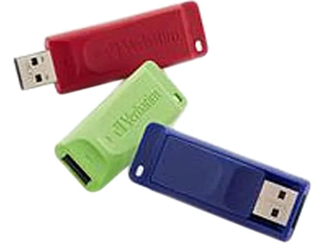 VERBATIM Verbatim 98703 Store 'n' Go 8GB USB flash drive 3pk Red Blue Green — produkto nuotrauka
