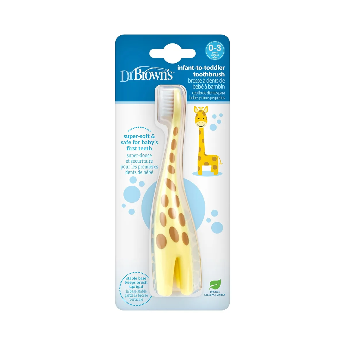  Dr. Brown's Infant-to-Toddler Toothbrush Giraffe Oral Care HG060 — product photo