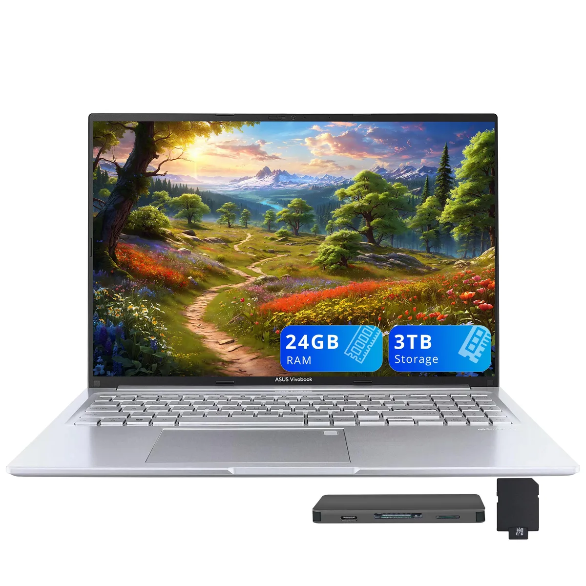 ASUS ASUS Vivobook 16 WUXGA i9-13900H 24GB 2TB Silver business laptop — ภาพสินค้า