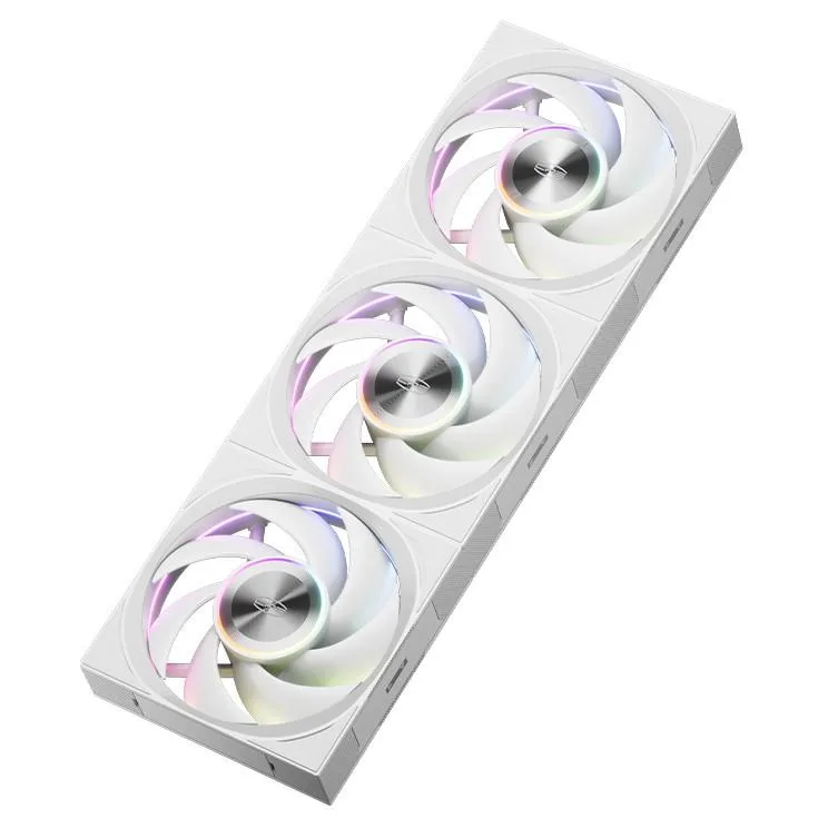 PCCOOLER PCCOOLER F7 X120 ARGB White 3-pack case fan — productfoto