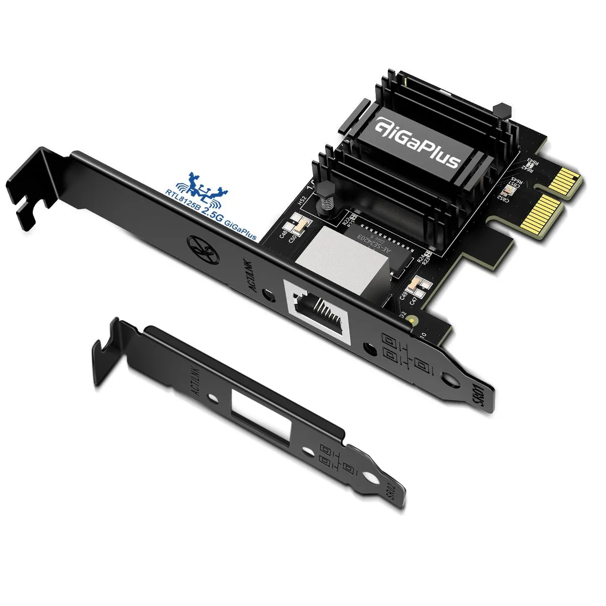 GigaPlus 2.5Gbps PCIe Network Card RTL8125B — produktfoto