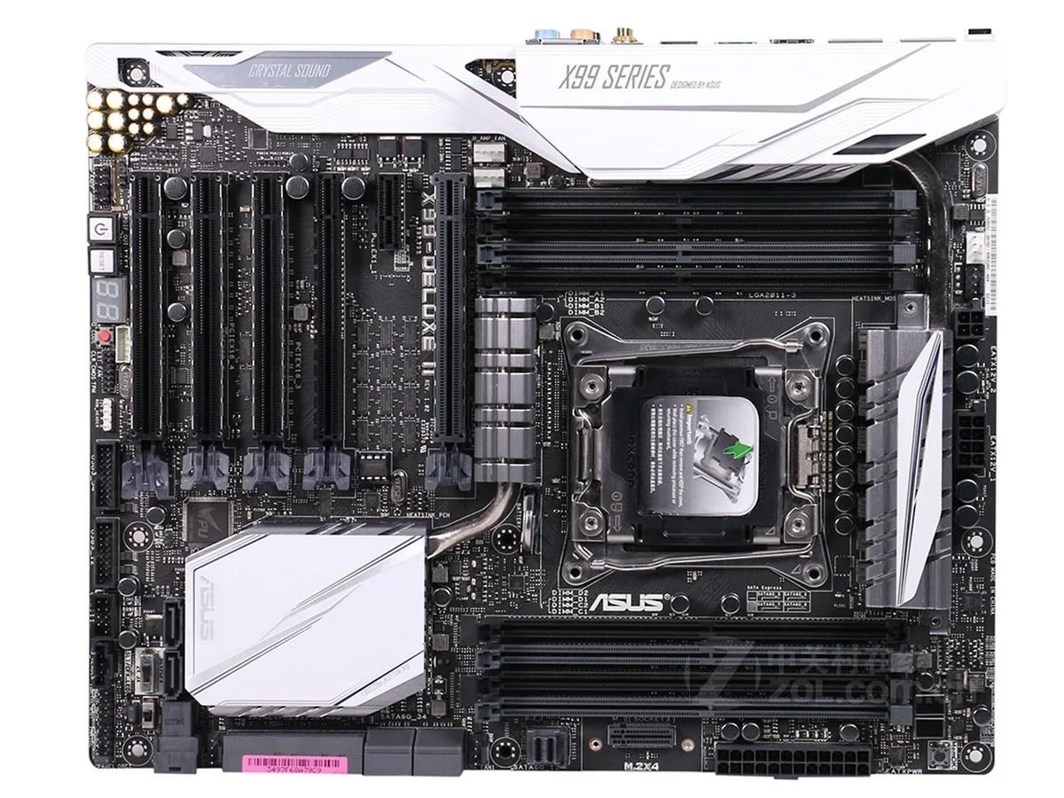 ASUS ASUS X99-DELUXE II motherboard LGA 2011-v3 128GB DDR4 — product photo