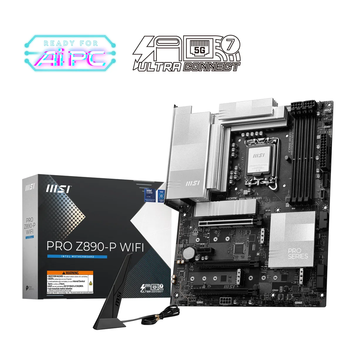 MSI MSI PRO Z890-P WIFI Intel motherboard — product photo