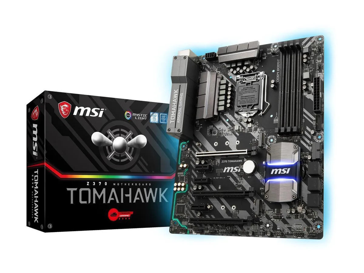 MSI MSI Z370 TOMAHAWK LGA 1151 (300 Series) HDMI SATA 6Gb/s USB 3.1 Intel motherboard — photo du produit