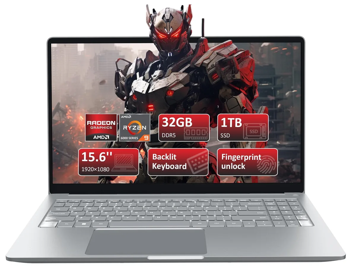 KurieTim KurieTim Ryzen 9 6900HX 32GB DDR5 1TB 15.6" laptop — toote foto