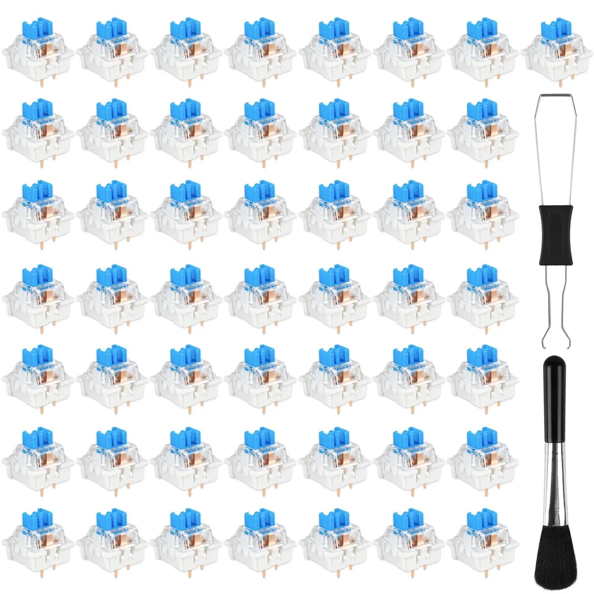 Deftomo JPTHZ-104 50 Blue Clicky Switches Kit — 商品写真