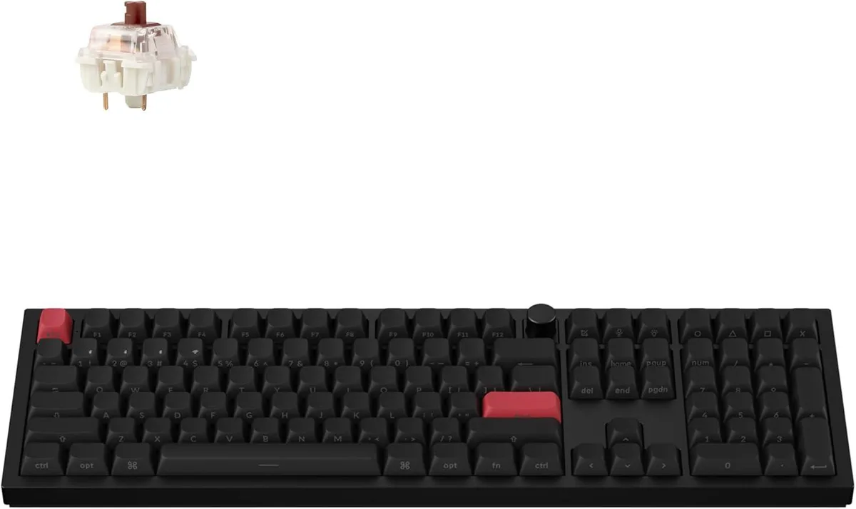 TUKO TUKO Large Print 7-Color Retro Gaming Keyboard — zdjęcie produktu