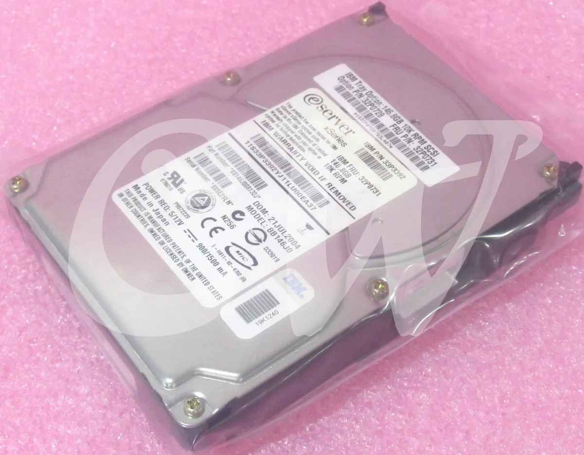 IBM IBM 8B146J0 146.8GB 10000RPM Ultra-320 SCSI 80-Pin 3.5" internal hard drive — fotografia produktu