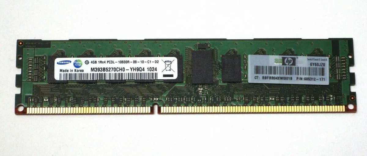 HP HP 4GB DDR3 1333 Registered 240-pin desktop RAM — product photo