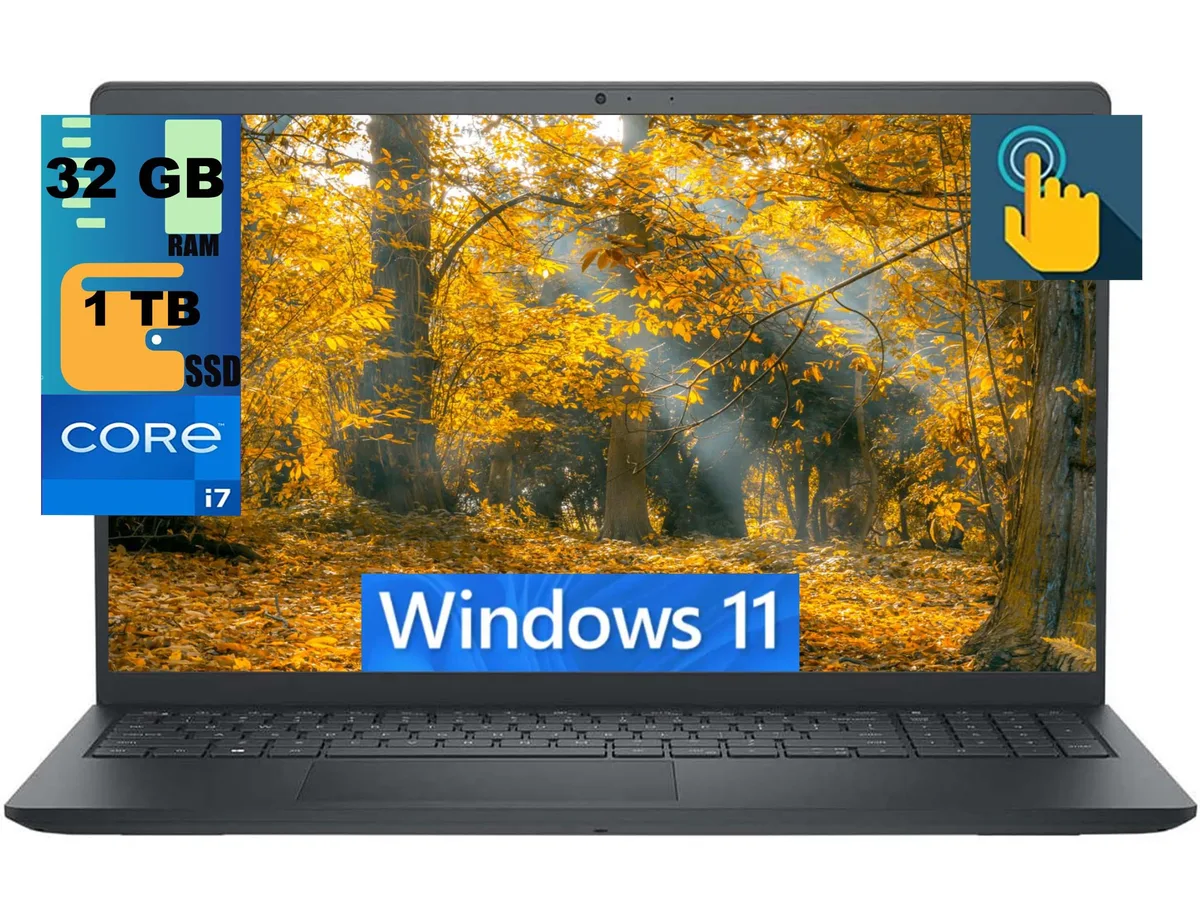 DELL DELL Inspiron 3530 15 laptop 15.6 FHD Touchscreen Core i7-1355U 10-core 32GB 1TB SSD Windows 11 — photo du produit