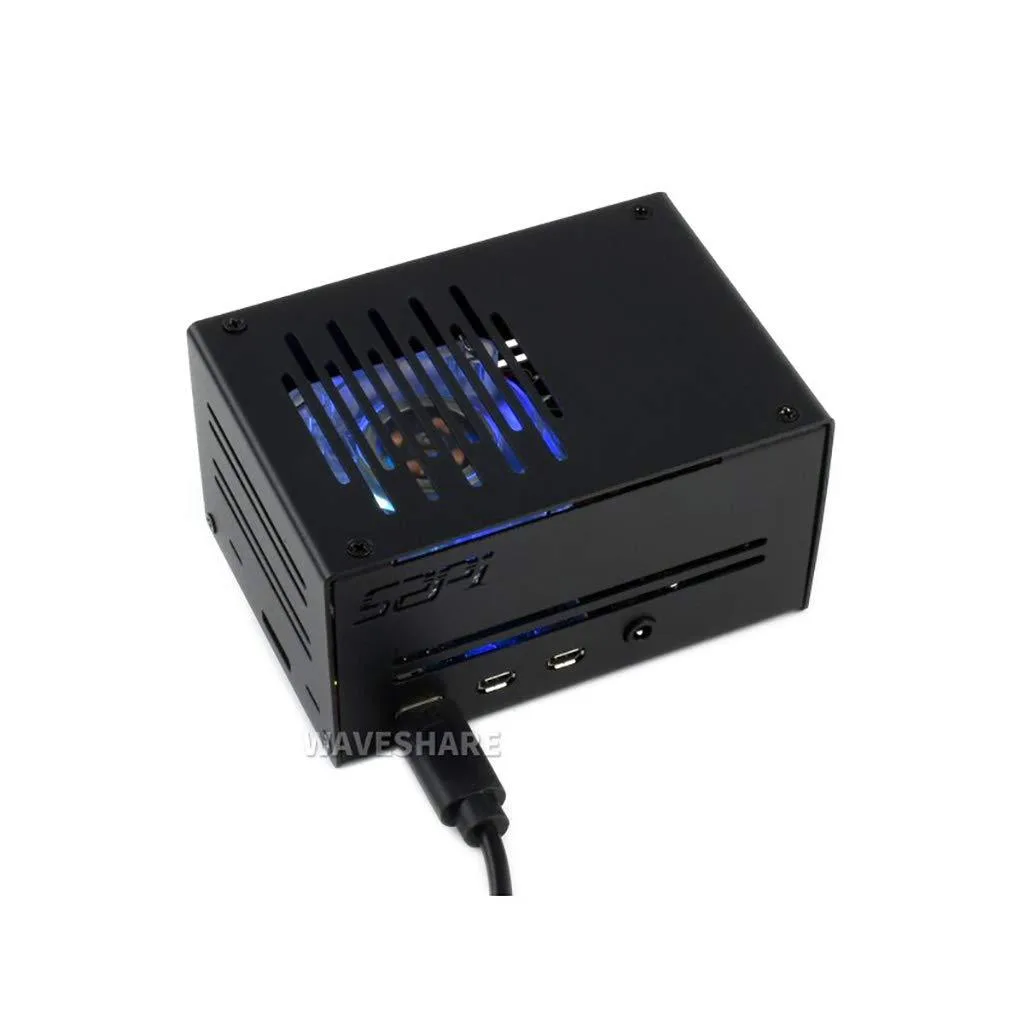 LORDWORLD LORDWORLD Firm Metal Case for Raspberry Pi 4 B Low-Profile ICE Tower Cooling Fan — صورة المنتج