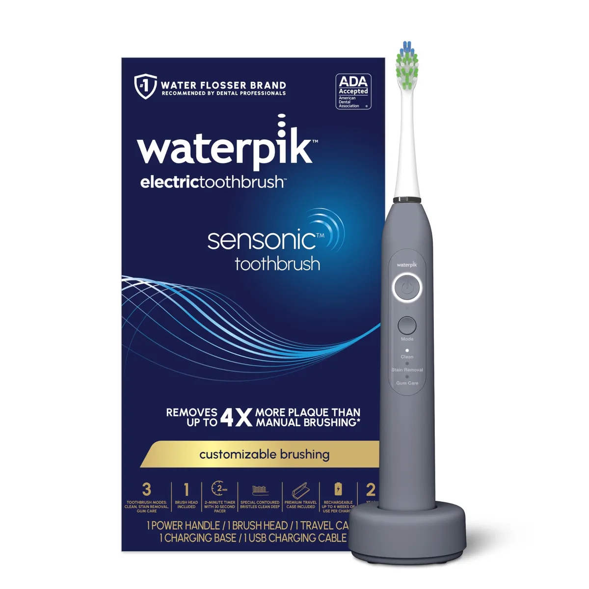  Waterpik Sensonic Electric Toothbrush White 3 Modes Timer 20031855 — product photo